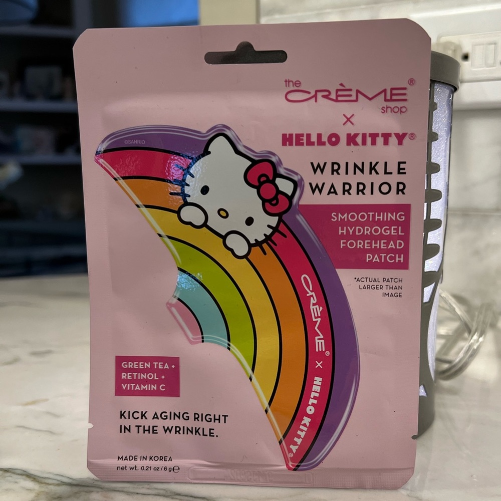 Hello Kitty Wrinkle Warrior Smoothing Hydrogel Forehead Patch NWT